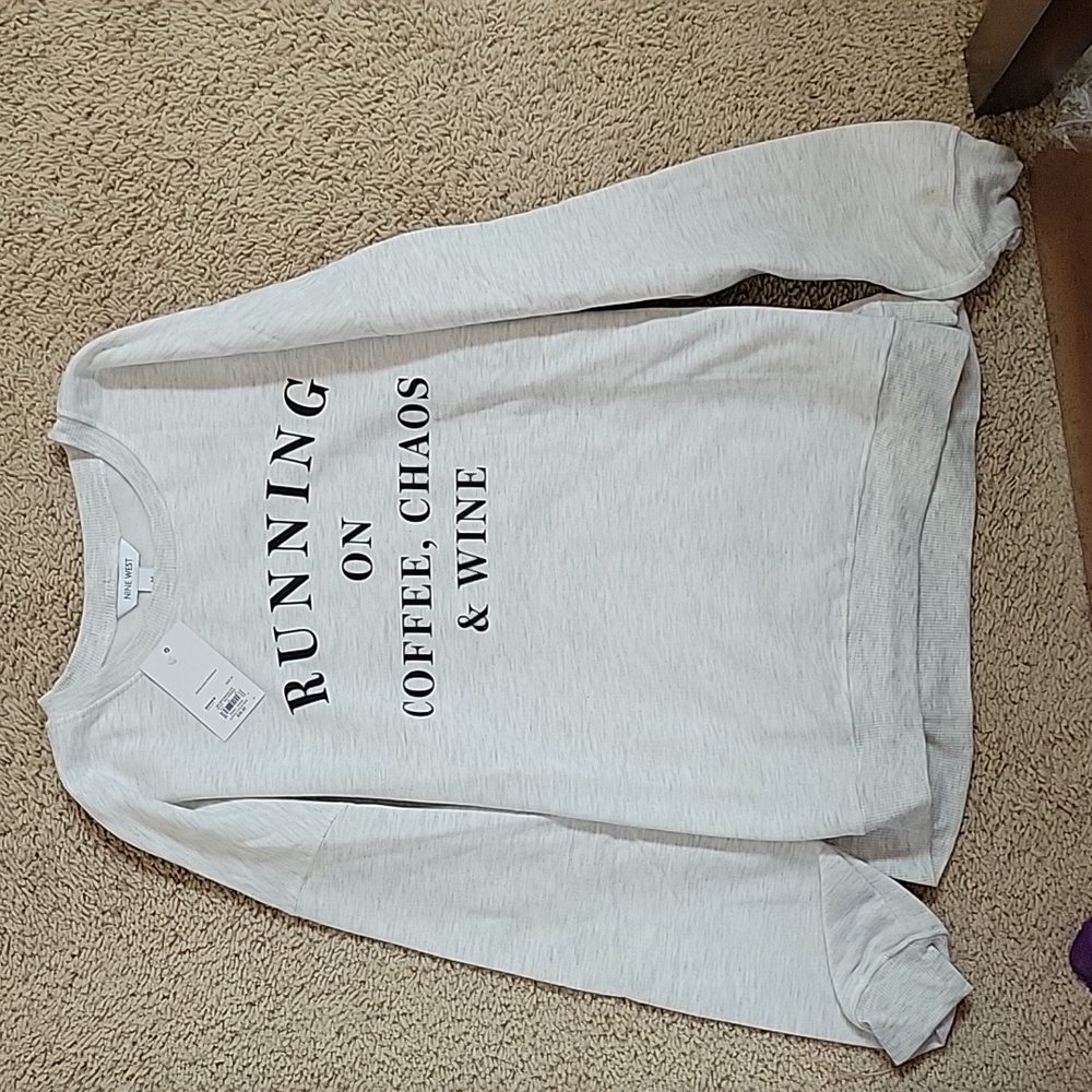 NWT Nine West lightweight sweatshirt